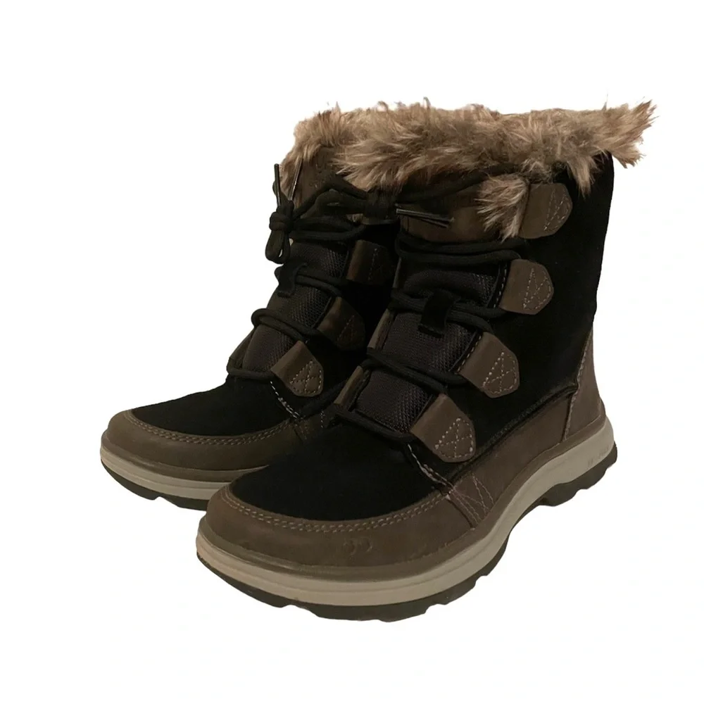 Ryka Women’s Boots Winter Size 5 M Faux Fur Leather and Man Made Material